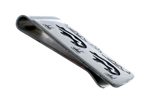Genuine Sterling Silver Bear Native American Money Clip SN20351